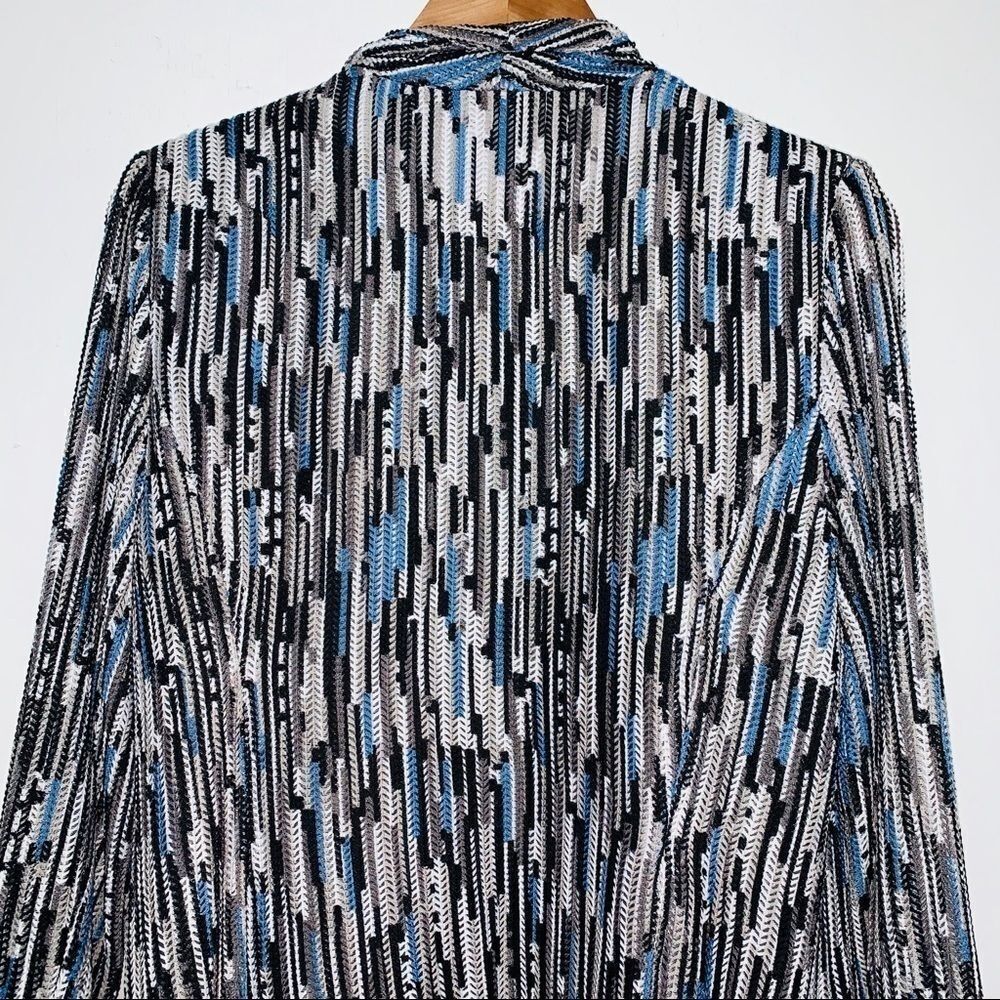 Mona Leah Textured Open Front Drape Collar Jacket - image 4